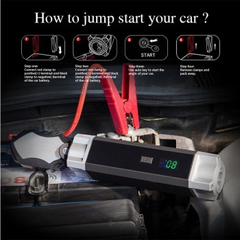 JKCOVER Jump Starter 1000A 12V Auto Jumper Engine Power Bank Starting Up Petrol 8.0L Diesel 6.0L  booster starting device