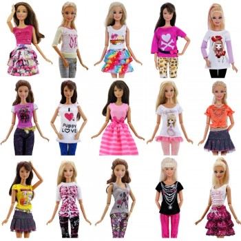Hot Fashion Handmade Party High Quality Dress Accessories Clothes For Barbie Doll Cloth Christmas Gift Girl Toys Pants Skirt 087