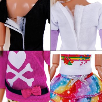 Hot Fashion Handmade Party High Quality Dress Accessories Clothes For Barbie Doll Cloth Christmas Gift Girl Toys Pants Skirt 087