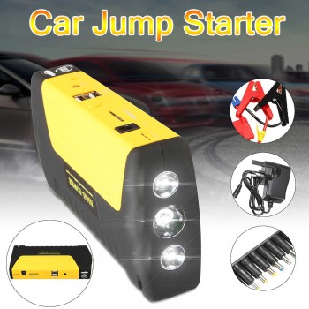 50800mAh 12V LED Dual USB Car Jump Starter Booster Portable Backup Charger Multifunction Emergency Power Bank Car Jump Starter