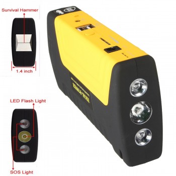 50800mAh 12V LED Dual USB Car Jump Starter Booster Portable Backup Charger Multifunction Emergency Power Bank Car Jump Starter