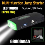 Multifunction Jump Starter 68800mAh 12V 2USB 600A Portable Car Battery Booster Charger Booster Power Bank Starting Device