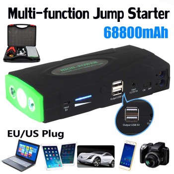 Multifunction Jump Starter 68800mAh 12V 2USB 600A Portable Car Battery Booster Charger Booster Power Bank Starting Device