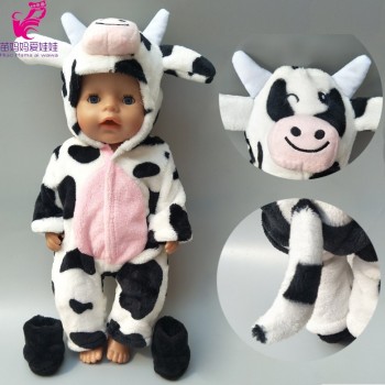 new arrival 38cm doll clothes for 43cm Baby doll boy clothes pants grey mouse set for 17 inch doll fur jumpsuit