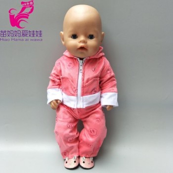 new arrival 38cm doll clothes for 43cm Baby doll boy clothes pants grey mouse set for 17 inch doll fur jumpsuit