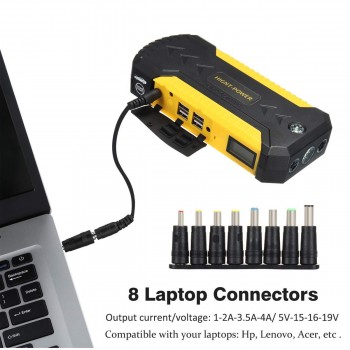 4USB 12V 88000mAh Auto Jump Starter Emergency Charger Booster Power Bank Battery Jump Starter Tool Set Car Electronics Parts