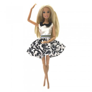 NK One Set Many Styles Of Fashion Doll Clothes Dress Leisure Fashion Skirt Party Gown For Barbie Doll Girl Best Gift JJ