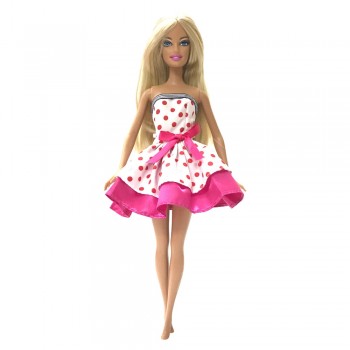 NK One Set Many Styles Of Fashion Doll Clothes Dress Leisure Fashion Skirt Party Gown For Barbie Doll Girl Best Gift JJ