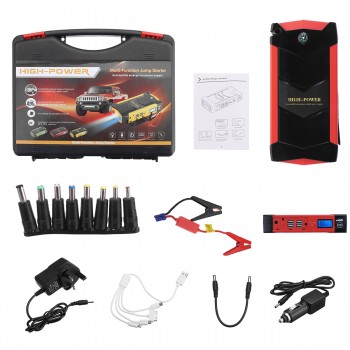 High Power 12V 82800mAh 4USB Car Battery Charger Starting Car Jump Starter Booster Power Bank Tool Kit For Auto Starting Device