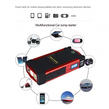 High Power 12V 82800mAh 4USB Car Battery Charger Starting Car Jump Starter Booster Power Bank Tool Kit For Auto Starting Device