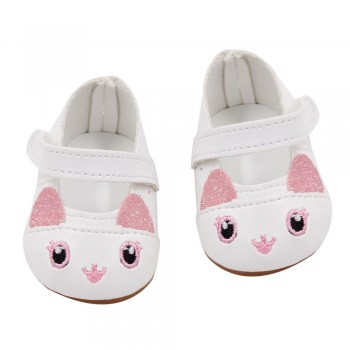 2018 New Fashion for 43cm baby born Dolls shoes for Reborn Bebe Doll shoes 7cm Mini Leather Shose 18 inch girl doll cute shoes