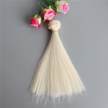 1pcs 15*100cm Doll Accessories Straight Synthetic Fiber Wig Hair For Doll Wigs High-temperature Wire for BJD SD Russian Doll