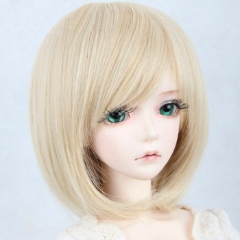Bybrana BJD Wig for 1/3 1/4 High Temperature Fiber Girl And Boy bangs short and long hair for Dolls