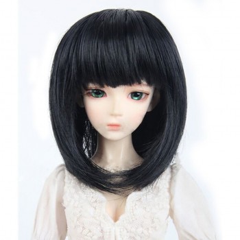 Bybrana BJD Wig for 1/3 1/4 High Temperature Fiber Girl And Boy bangs short and long hair for Dolls