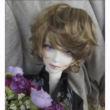 Bybrana BJD Wig for 1/3 1/4 High Temperature Fiber Girl And Boy bangs short and long hair for Dolls