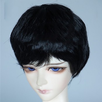 Bybrana BJD Wig for 1/3 1/4 High Temperature Fiber Girl And Boy bangs short and long hair for Dolls