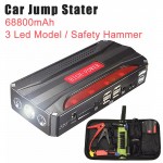 68800mAh 4USB Multi-Function 12V Car Jump Starter Power Bank Rechargeable Battery Portable Car Jump Starter Booster Battery