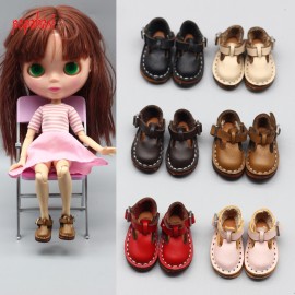 New Style Leather 3.5cm Mini shoes for BJD Joint blyth doll 1/6 30cm gift toy bjd dolls shoes Doll Accessories