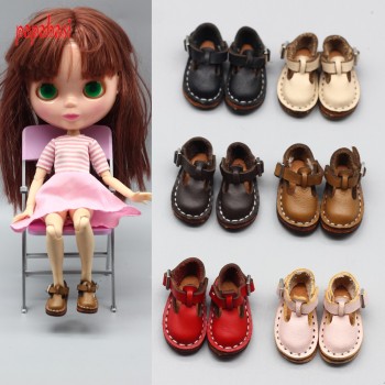 New Style Leather 3.5cm Mini shoes for BJD Joint blyth doll 1/6 30cm gift toy bjd dolls shoes Doll Accessories