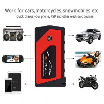 Car Jump Starter Emergency 69800mAh 12V Starting Device 4USB SOS LED Light Mobile Power Bank Car Charger For Car Battery Booster