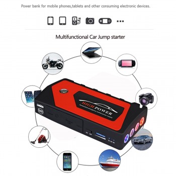 Car Jump Starter Emergency 69800mAh 12V Starting Device 4USB SOS LED Light Mobile Power Bank Car Charger For Car Battery Booster