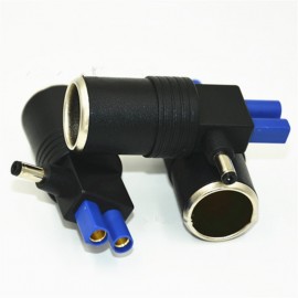 EC5 to DC 5.5mm x 2.1 mm 12V Cigarette Lighter Power Socket Adaptor for car booster Jump starter connect to car dvr camera gps