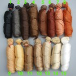 1pieces Extension doll wigs 15*100cm Natural Color Curly doll hair for BJD SD Russian handmade clothing doll wigs