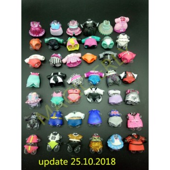15pcs original lol series 4  Girls Doll Accessories DIY  doll Dress Different clothes Toys for Baby Kids