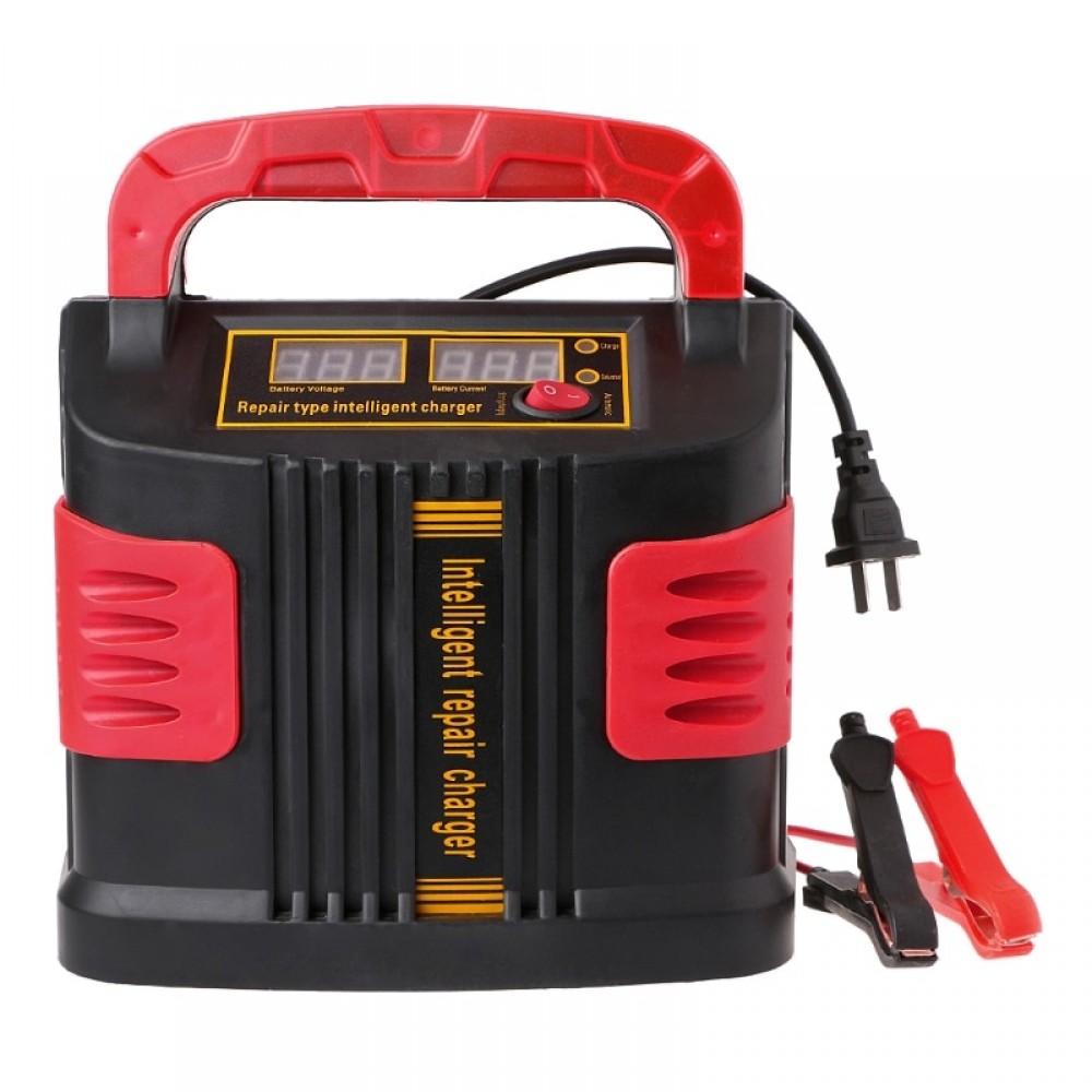 Free shipping 350W 14A AUTO Plus Adjust LCD Battery Charger 12V-24V Car Jump Starter Portable new