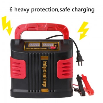 Free shipping 350W 14A AUTO Plus Adjust LCD Battery Charger 12V-24V Car Jump Starter Portable new