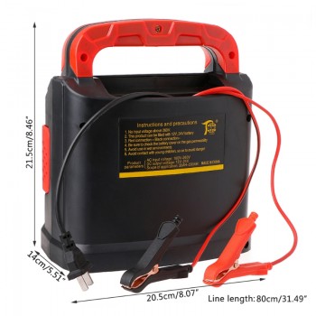 Free shipping 350W 14A AUTO Plus Adjust LCD Battery Charger 12V-24V Car Jump Starter Portable new