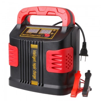 Free shipping 350W 14A AUTO Plus Adjust LCD Battery Charger 12V-24V Car Jump Starter Portable new