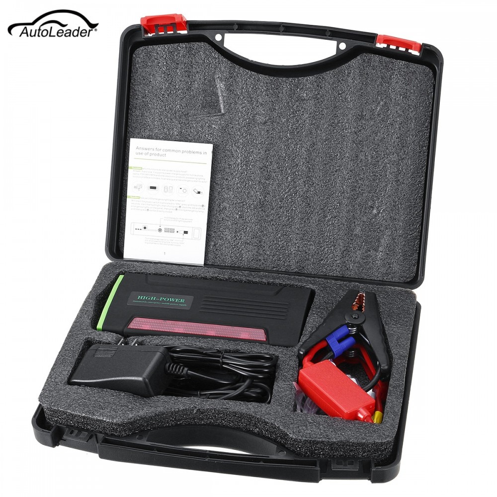 Autoleader Portable Multi-Function 12V Car Jump Starter 600APeak 82800mAh Battery Booster Power Bank For Car Charger 4 USB Port