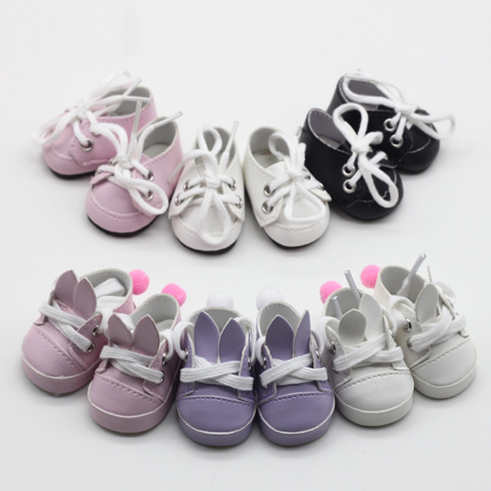 5*2.8CM Fashion Mini Toy Shoes For EXO Dolls Fit For 14.5 Inch Doll as For BJD Ragdoll Accessories