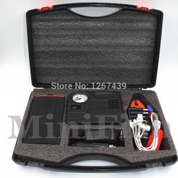 Multi-function Jump Starter  Emergency Car Auto Power Bank External Battery Charger with Electric Air Pump