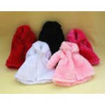 12 Colors High Quality Fashion Handmade Clothes Dresses Grows Outfit Flannel coat for Barbie Doll dress for girls best gift