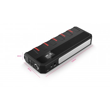 Car Power Jump Starter 12V 18000mAh Fast Charge Dual USB 5L 6L Gas Multiple Protection Arrancador de Potencia Power Portable LED
