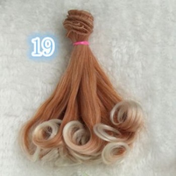 Fashion 15*100cm DIY Mini Tresses Doll Wig High-Temperature Material Straight Hair Wig For BJD High-Temperature Doll Accessories