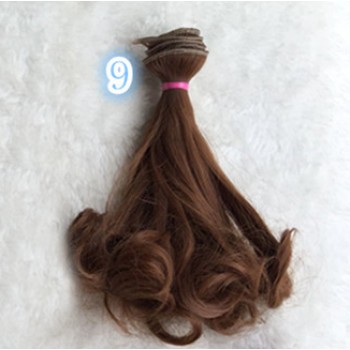 Fashion 15*100cm DIY Mini Tresses Doll Wig High-Temperature Material Straight Hair Wig For BJD High-Temperature Doll Accessories