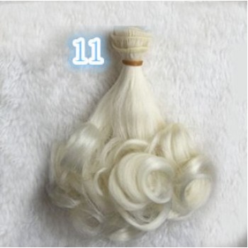 Fashion 15*100cm DIY Mini Tresses Doll Wig High-Temperature Material Straight Hair Wig For BJD High-Temperature Doll Accessories