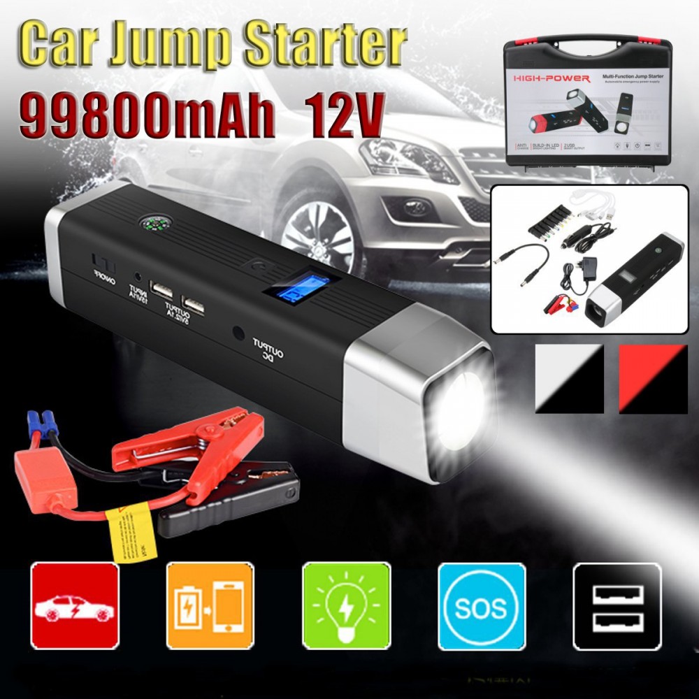 Super Power Car Jump Starter Power Bank 500A Portable Car Battery Booster Charger 12V Starting Device Petrol Diesels Car Starter