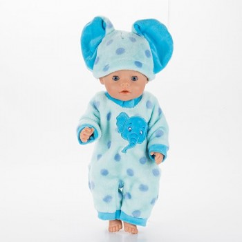 Animal Print Jumpsuits+ Cap Doll  clothes Wear for 43cm baby born zapf Doll, Children best Birthday Gift(only sell clothes)