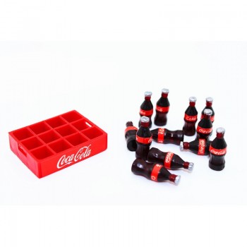 Eva2king Cute Mini cola Miniature food scene model doll house accessories Dollhouse Miniature 1:12 Doll Accessories Girls toys