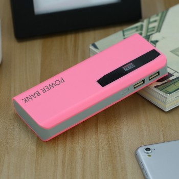 Portable Size Large Capacity External Power Bank Battery Charger Power Supply For Android For IOS For 15000MAH(NO Battery)