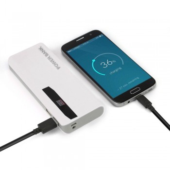 Portable Size Large Capacity External Power Bank Battery Charger Power Supply For Android For IOS For 15000MAH(NO Battery)