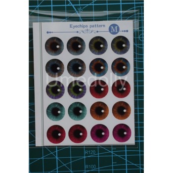 Blyth Doll Eyes Chips Pattern Paper Transparent Thin Glass Eye Chips for Blyth Eyechips DIY Modified Eyeball Accessories
