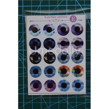 Blyth Doll Eyes Chips Pattern Paper Transparent Thin Glass Eye Chips for Blyth Eyechips DIY Modified Eyeball Accessories