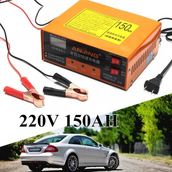 AJ-618 220V 12V/24V 150AH Car Battery Charger Automatic Intelligent 10A 50-60Hz Repair Type Connection Protection Impulso
