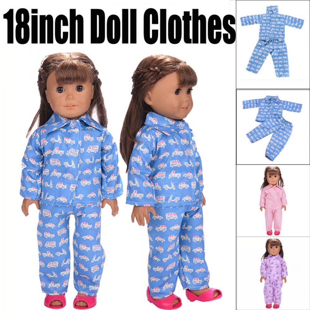 Cute Pajamas Nightgown Clothes for 18 inch Dress Clothing for American Girl Doll the United States girls doll clothing
