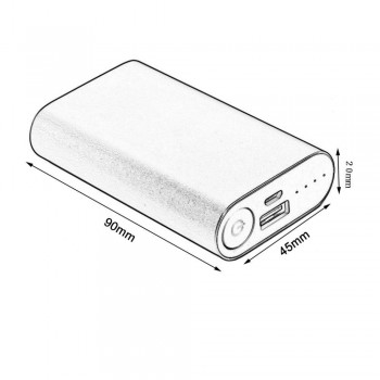 5600MAH Portable Size USB Charging External Power Bank Case 2*18650 Battery Power Supply Charger For Smart Phones